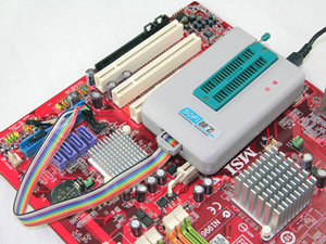 [AN100] 用SP16編程器在線升級微星主板Bios